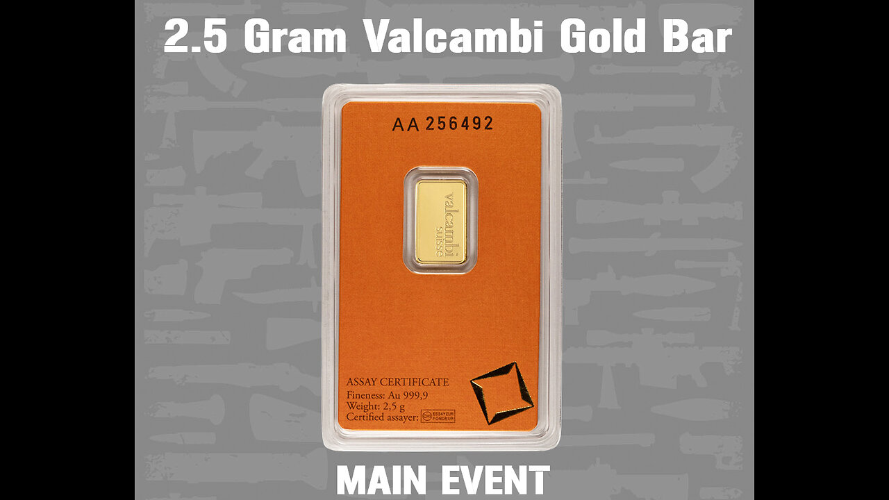 2.5 Gram Valcambi Gold Bar II