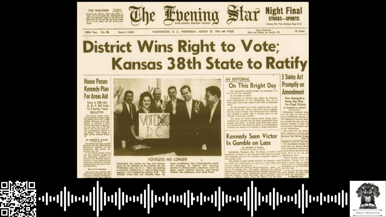 #OnThisDate March 29, 1961: Democracy In Action
