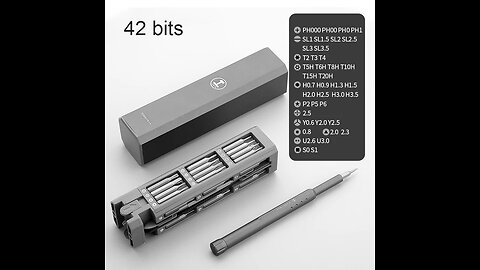 Multi-Function Portable Precision Screwdriver Set with Interchangeable Bits, for Quick Repairs