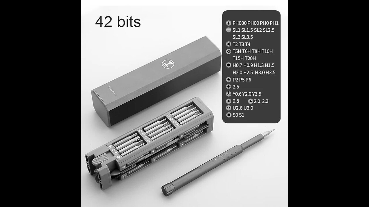 Multi-Function Portable Precision Screwdriver Set with Interchangeable Bits, for Quick Repairs