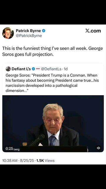 Soros Is Worried-Says Trump Is A Narcissistic Conman