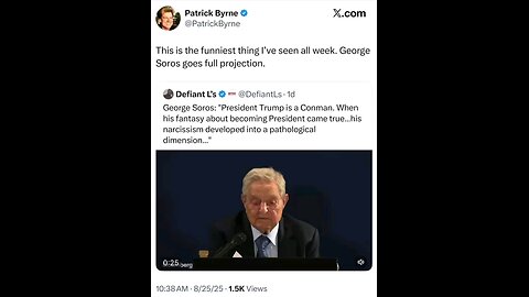 Soros Is Worried-Says Trump Is A Narcissistic Conman