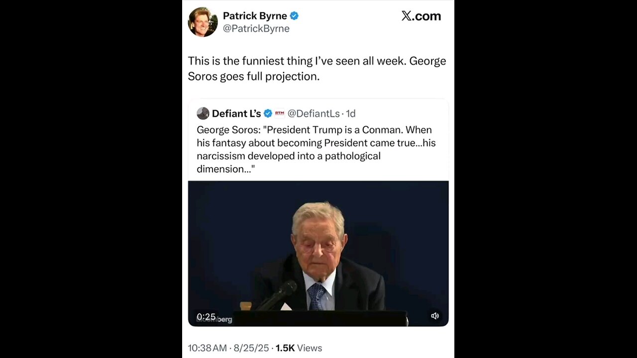 Soros Is Worried-Says Trump Is A Narcissistic Conman