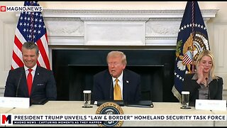 🇺🇸 President Trump Unveils 'Law & Border' Homeland Security Task Force at The White House [LIVE]