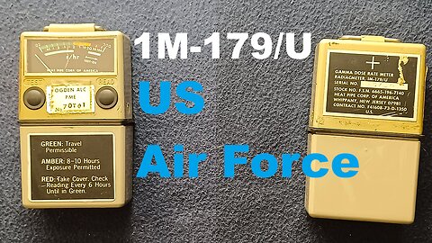 United States Air Force, IM-179/U, Radiacmeter, Gamma Dose Rate Meter, Vintage 1960s