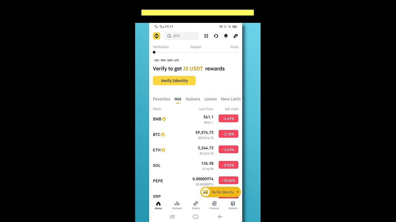 how to verify your binance account