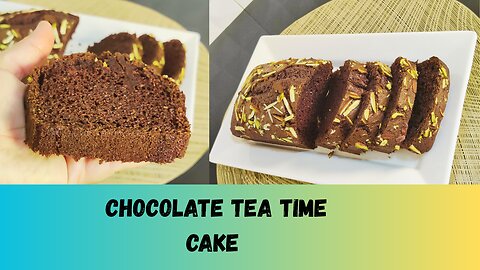 5-Minute Blender Chocolate Tea Time Cake | Chocolate Pound Cake recipe By Spice Bite