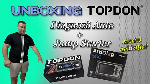Unboxing Topdon : Diagnoză Auto + Jump Starter – Merită Achiziția ? #topdonromania #topdom #diagnoză