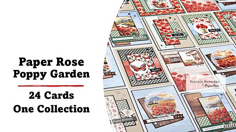 Paper Rose Studio | Poppy Garden | 24 Cards 1 Collection