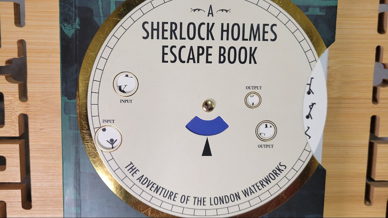 Sherlock Holmes Escape Book: The Adventure Of The London Waterworks. Read with me!!
