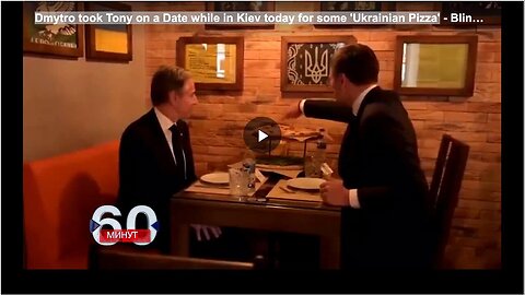 "Dmytro and Tony's 'Ukrainian Pizza' Date in Kiev Today - Blinken's Ukraine Visit"