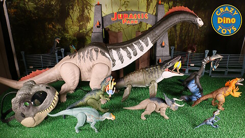 12 Jurassic World Rebirth Dinosaur Toys unboxed Today! 2025 Mattel Titanosaurus, Mosasaurus, TREX