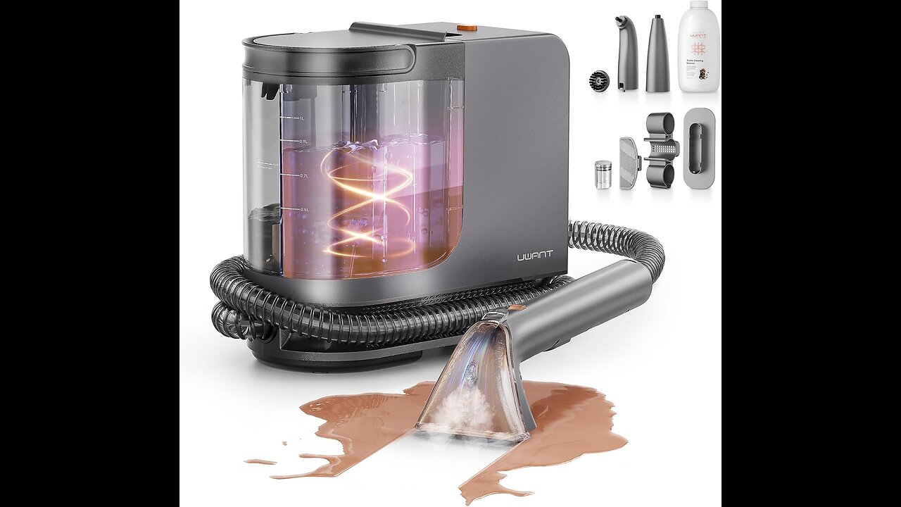 uwant Portable Carpet Cleaner with Steam& Heating System