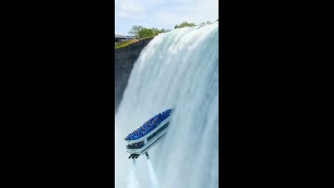 Joseph Martelli Niagara Falls, NY Boat and people go up Niagara Falls