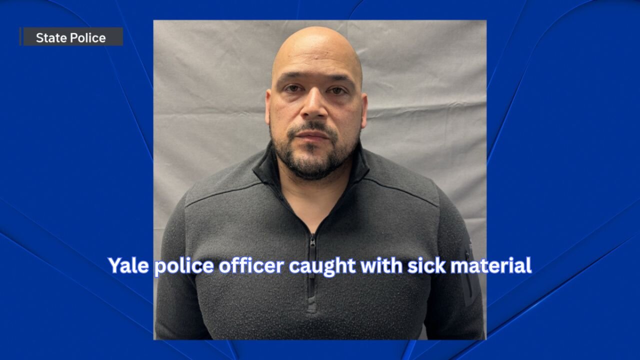 Phone company catches Yale police officer with sick child material