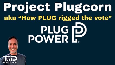 PLUG gives CEO 45 Billion Votes to rig reverse split vote - WHY? #ProjectPlugcorn