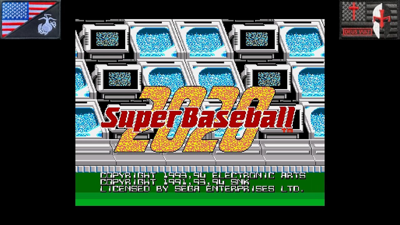 2020年・スーパー・ベースボール (Sega Mega Drive - Attract Mode) [JP Version of "Super Baseball 2020"]