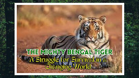 The Mighty Bengal Tiger: A Struggle for Survival in a Changing World