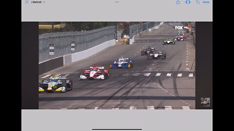 INDYCAR Crash Detroit GP Straight Into the Wall