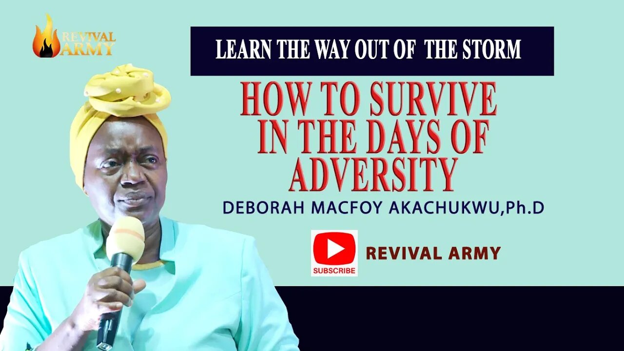 HOW TO RESPOND IN THE DAYS OF ADVERSITY