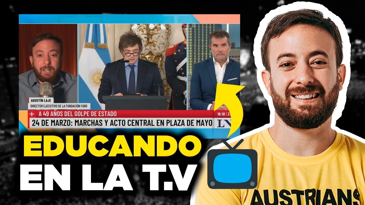 📺 Agustín Laje en la T.V dando batalla por la HISTORIA