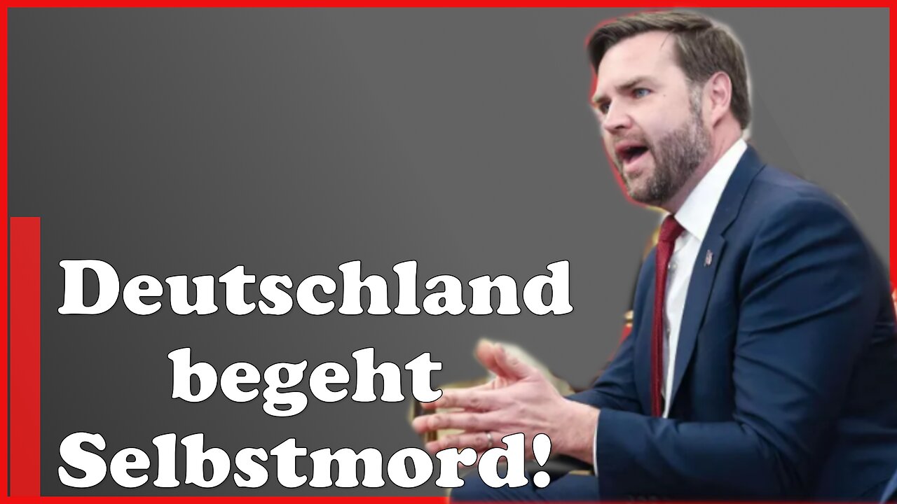 Wieder eine vernichtende Rede von JD Vance; Europa begeht gerade selsbtmörd! Deutschland auch