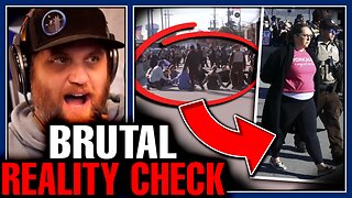 Antifa Soccer Moms FIND OUT & Break Out In Tears After Blocking ICE Vehicles!