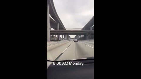 Traffic is disappearing on Los Angeles freeways