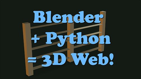 Create 3D Fence Gates in Blender with Python & View in Browser (No Plugins!)