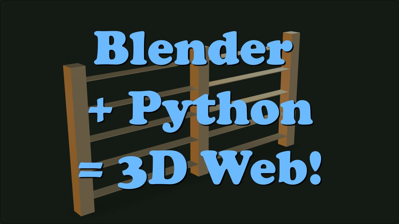 Create 3D Fence Gates in Blender with Python & View in Browser (No Plugins!)