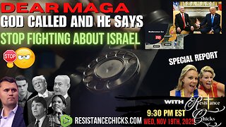 Dear MAGA: God Called, He Said "Stop Fighting About Israel"