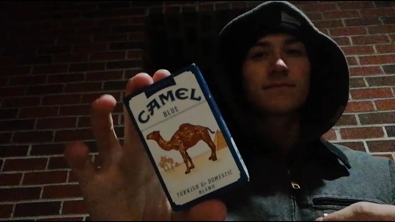 ASMR Homeless Man Smokes a Cigarette on a Cold Night
