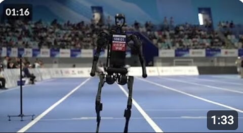 Sprinting, soccer and knockout punches feature at World Humanoid Robot Games in Beijing