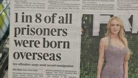 Front page of every main newspaper - migrant invasion - UK