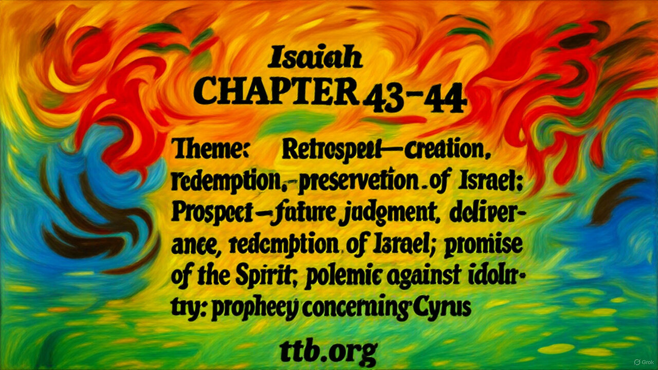 Isaiah Chapters 43-44 (Bible Study)