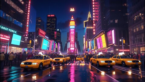 New York City at Night 2025 🌃 | Stunning Nightlife, Lights & Street Vibes
