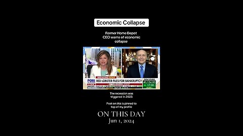 FLASHBACK: Former Home Depot CEO predicts economic collapse for next president, back in 2024…