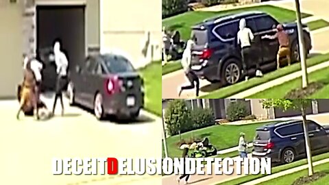 White female assaulted and robbed of her purse inside her driveway by group of black teens