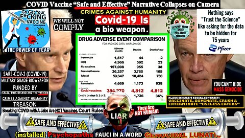 COVID Vaccine “Safe and Effective” Narrative Collapses on Camera (compilation version)