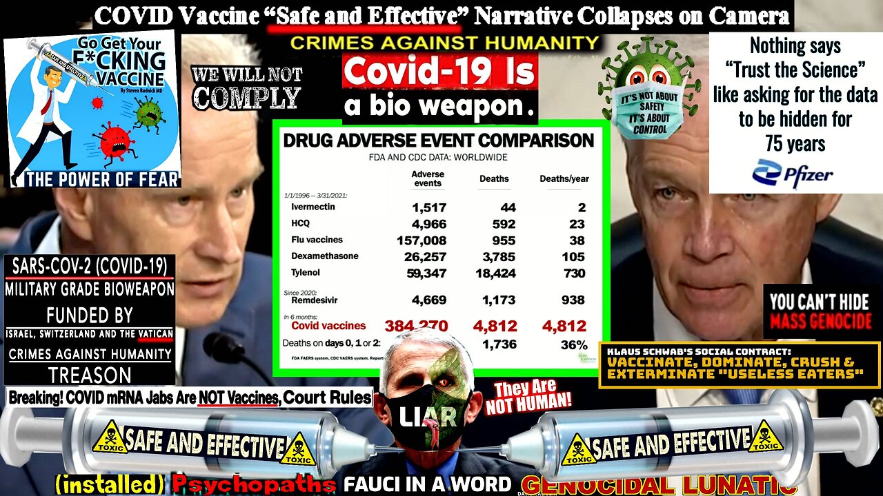COVID Vaccine “Safe and Effective” Narrative Collapses on Camera (compilation version)