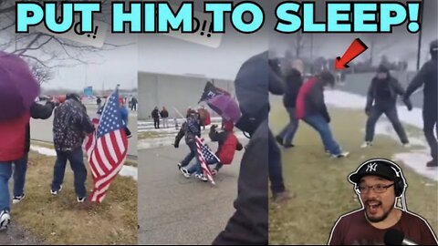Badass MAGA Man Pummels 5 Leftist Anti-ICE Protestors Who Ambushed Him