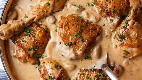 Viral Chicken Fricassee - quick French Chicken Stew