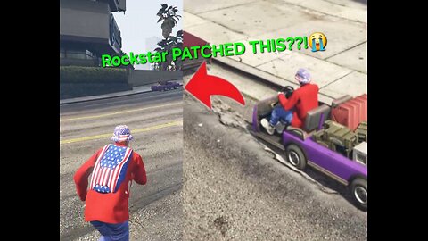 Why would Rockstar patch this???! Just why....