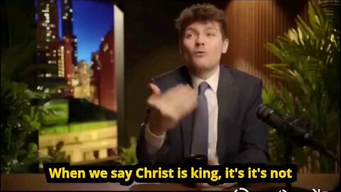 Good Goys like Nick Fuentes chant "Christ Is King" (seethroughit2 on X)