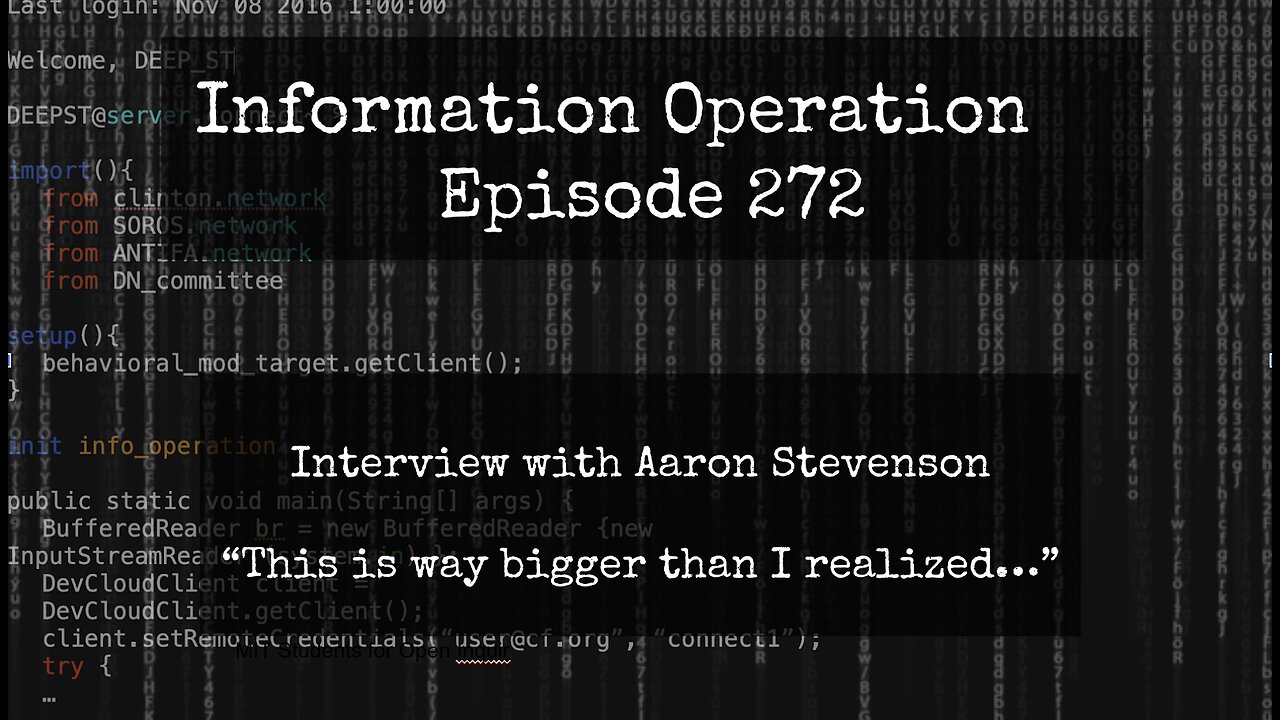 IO Episode 272 - Aaron Stevenson - DHS Child Trafficking Whistleblower 3/20/25