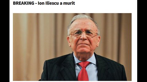 BREAKING: A murit Ion Iliescu