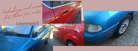 Polishing two cars 🚗🚗😁