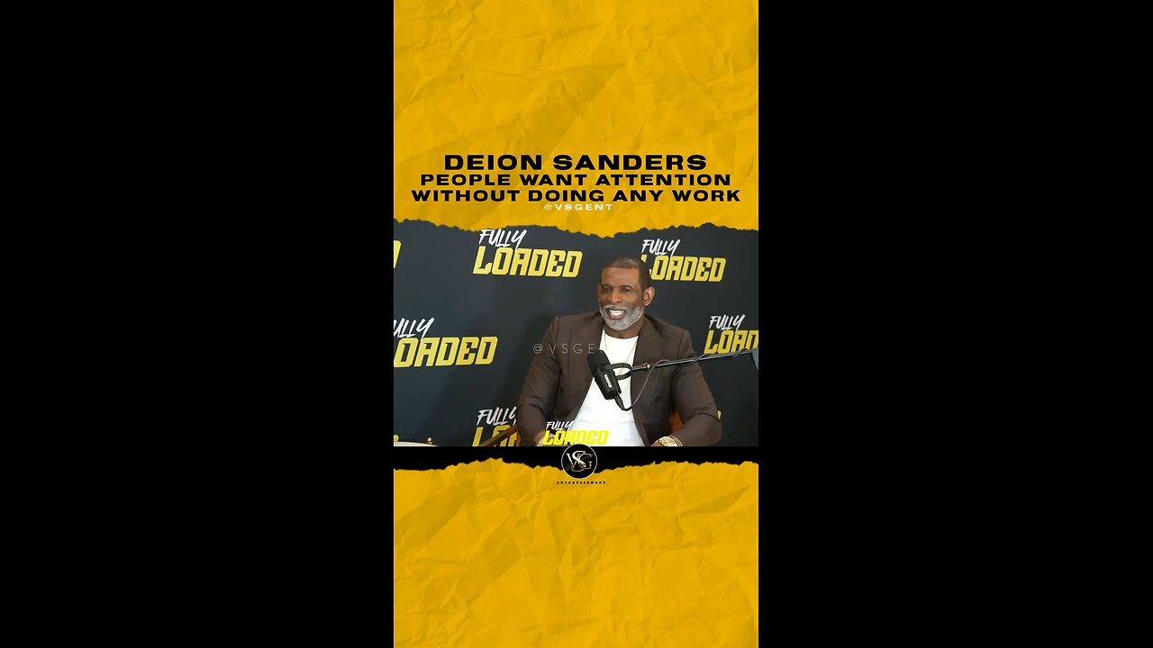 @deionsanders People want attention without doing any work