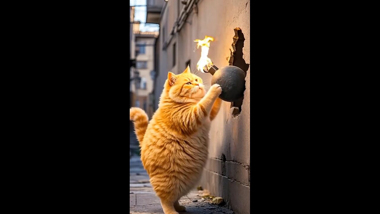 Ai generated 3d video cat