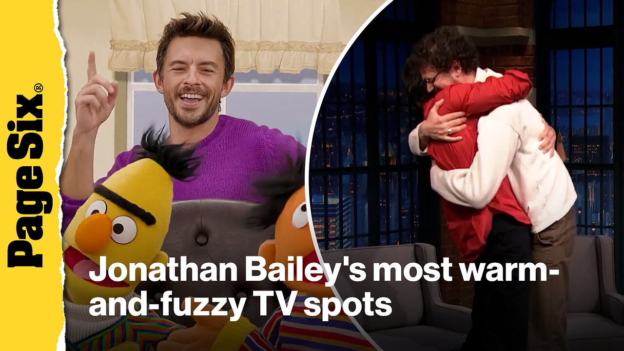 See Jonathan Baileys most warm-and-fuzzy TV spots: Sesame Street and more